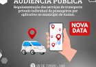 AUDIÊNCIA PÚBLICA - Câmara convida para debater  o transporte individual