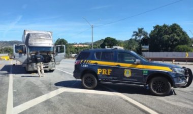 Flagrante na Fernão Dias: Adolescente de 14 anos é pego dirigindo caminhão carregado em Itaguara