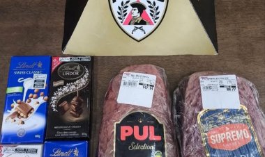 Polícia prende homem em Itaúna por furto de picanha e chocolates