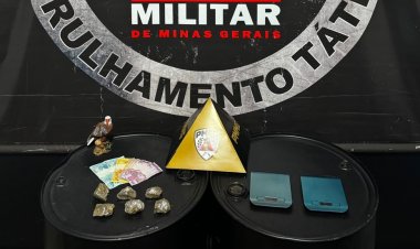 TRÁFICO I - Homem foi preso com maconha em patrulhamento