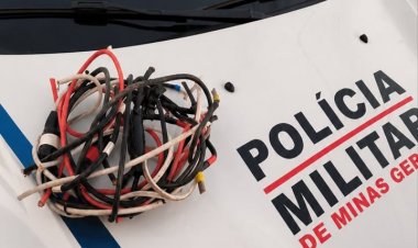 Suspeito de furtar fios em Itaúna é preso após abordagem da Polícia Militar