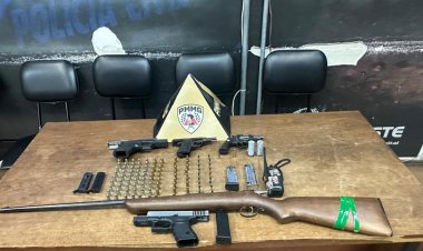 PM prende homem denunciado por disparos de arma de fogo