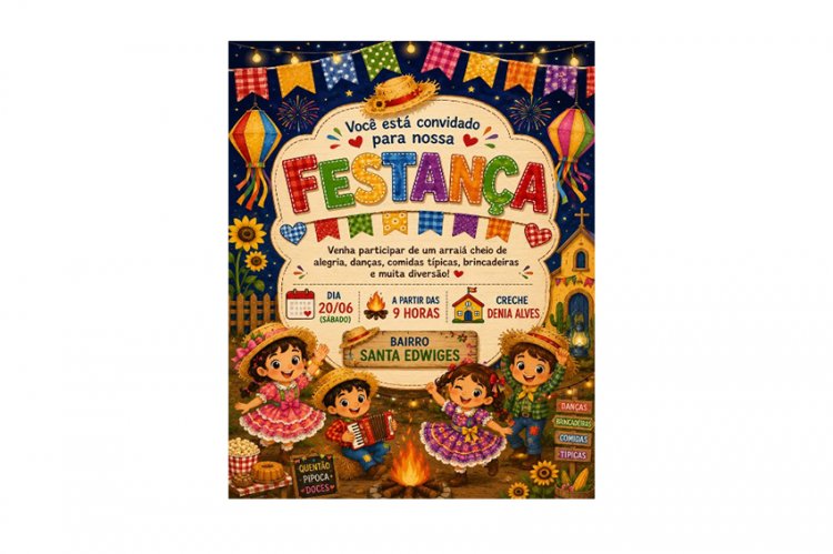 FESTA JUNINA II - Festança na creche do Bairro Santa Edwiges