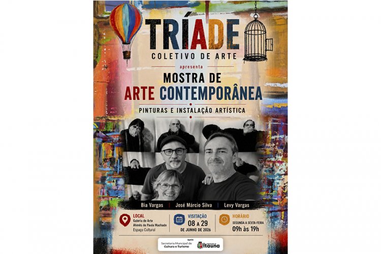 ARTES PLÁSTICAS - “Tríade: Coletivo de Arte” já pode ser visitada