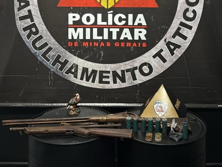 Denúncia de tiros termina em prisão de jovem e apreensão de arsenal e BMW em Brumadinho