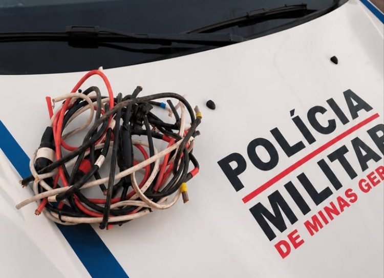 Suspeito de furtar fios em Itaúna é preso após abordagem da Polícia Militar
