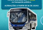 TRANSPORTE PÚBLICO - Alterações de horários e itinerários