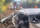 Idoso morre após colisão frontal entre carro e caminhão na BR-352, em Pitangui