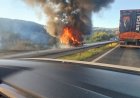 Acidente na BR-381 gera congestionamento quilométrico entre Itaguara e Carmópolis de Minas