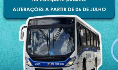 TRANSPORTE PÚBLICO - Alterações de horários e itinerários