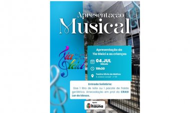 MÚSICA - Tem apresentação da Escola Tia Gleici e as Crianças