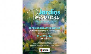 EXPOSIÇÃO - “Jardins Possíveis” aberta ao público até o dia 29