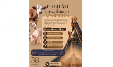 LEILÃO - Paróquia Nossa  Senhora Aparecida convida itaunenses