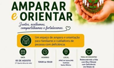 APAE de Itaúna - Instituto Santa Mônica lançam projeto de acolhimento a cuidadores de pessoas com deficiência