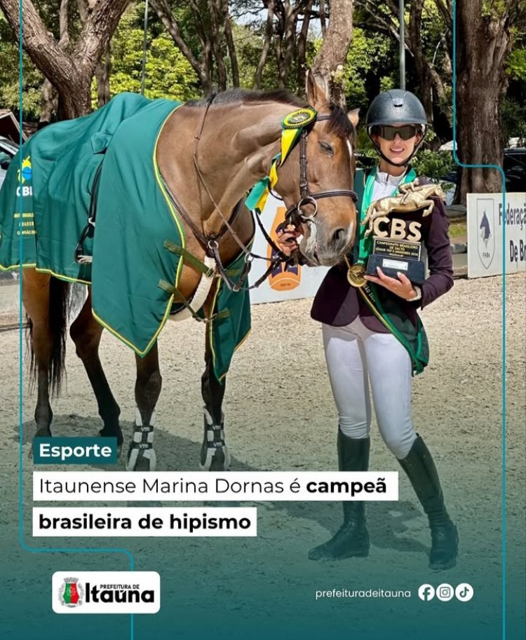 Atleta de Itaúna conquista título no Campeonato Brasileiro de Hipismo em Brasília