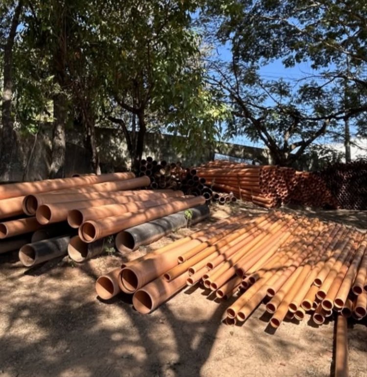SAAE Itaúna recebe quase 8 km de novas tubulações para reforçar redes de água e esgoto