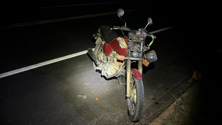 ACIDENTE - Colisão de motos deixa homem gravemente ferido